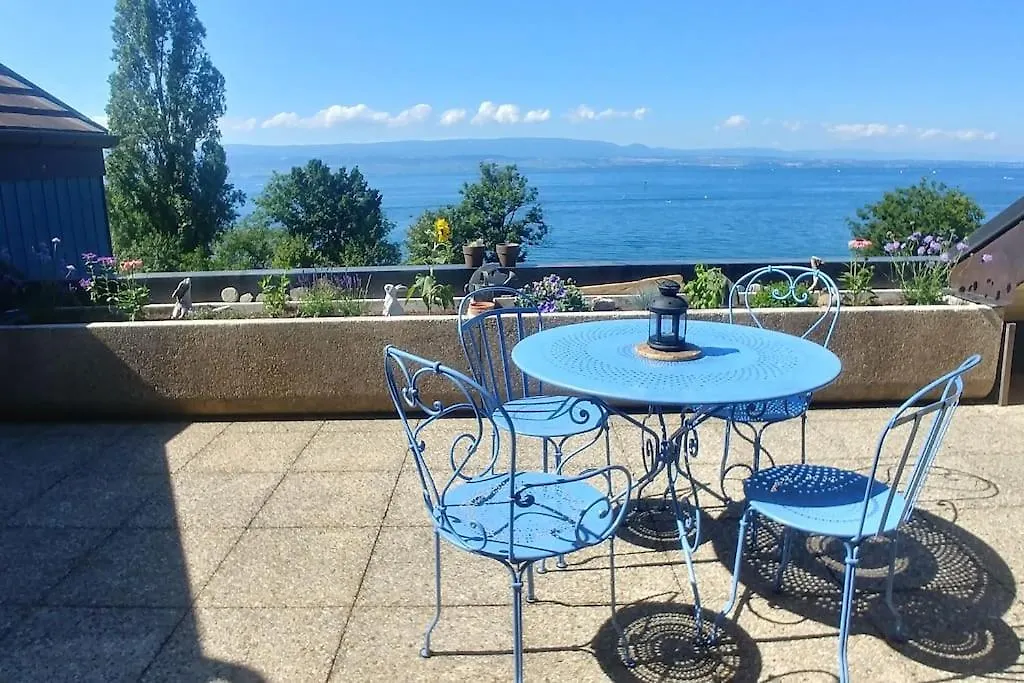 公寓 Lakefront. Appartement Pieds Dans L'Eau. View And Direct Access To The Lake. Anthy-sur-Leman 法国